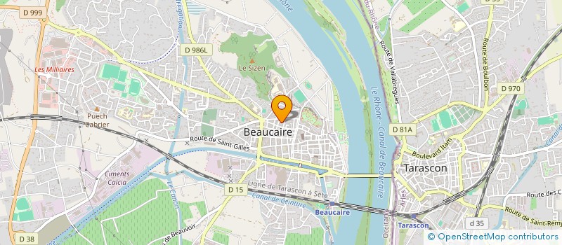 localisation de l'entreprise MADAME VIRGINIE CARITA  BEAUCAIRE