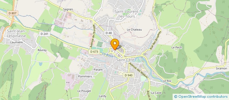 localisation de l'entreprise MADAME VIRGINIE CARLAT  SAINT-CERE