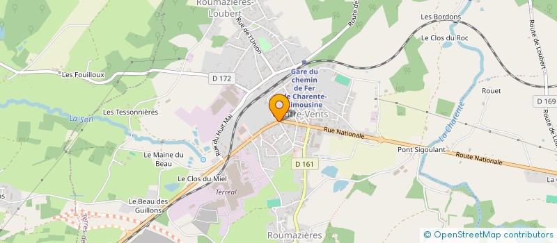 localisation de l'entreprise MADAME VIRGINIE CARLOS à TERRES-DE-HAUTE-CHARENTE