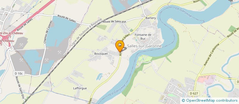 localisation de l'entreprise MADAME VIRGINIE CARTIER  SALLES-SUR-GARONNE