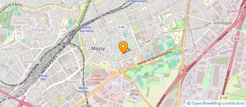 localisation de l'entreprise MADAME VIRGINIE CATHALA  MASSY