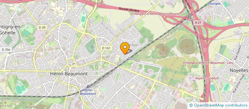 localisation de l'entreprise MADAME VIRGINIE CAUDOUX  HENIN-BEAUMONT