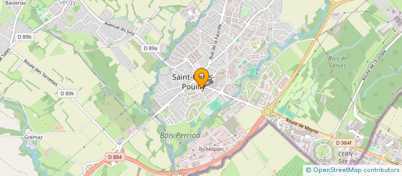 localisation de l'entreprise MADAME VIRGINIE CAZENEUVE  SAINT-GENIS-POUILLY