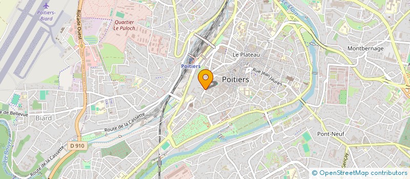 localisation de l'entreprise MADAME VIRGINIE CENDRET à POITIERS