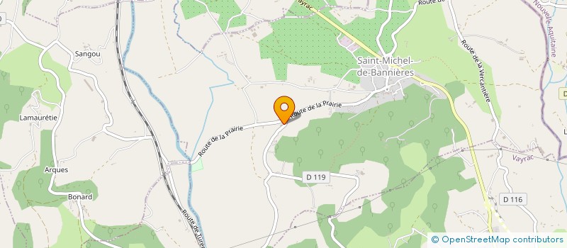 localisation de l'entreprise MADAME VIRGINIE CEROU  SAINT-MICHEL-DE-BANNIERES