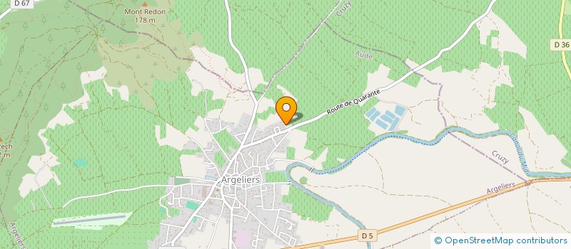 localisation de l'entreprise MADAME VIRGINIE CHALAIS  ARGELIERS