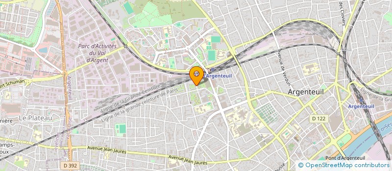 localisation de l'entreprise MADAME VIRGINIE CHAMBEAU  ARGENTEUIL