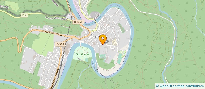 localisation de l'entreprise MADAME VIRGINIE CHAMBERLAND  FUMAY