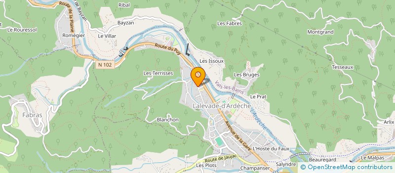 localisation de l'entreprise MADAME VIRGINIE CHAMBON  LALEVADE-D'ARDECHE