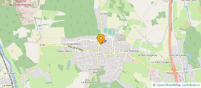 localisation de l'entreprise MADAME VIRGINIE CHAPELLE  LAILLE