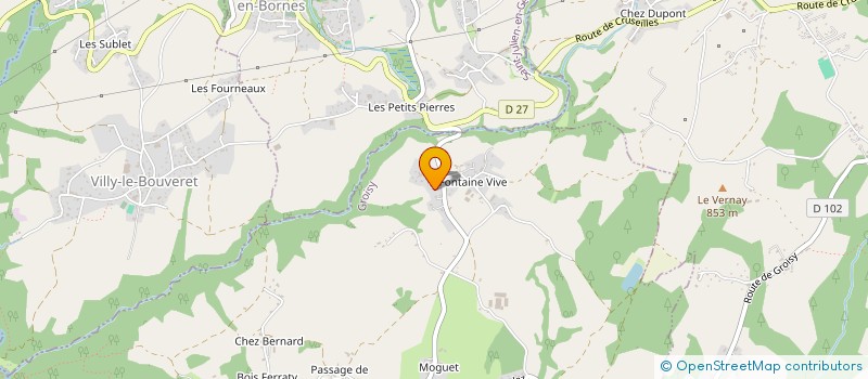 localisation de l'entreprise MADAME VIRGINIE CHAPPAZ  GROISY