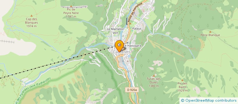 localisation de l'entreprise MADAME VIRGINIE CHARLET  CAUTERETS