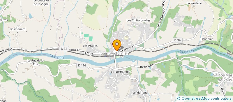 localisation de l'entreprise MADAME VIRGINIE CHARLET à SAINT-VICTURNIEN