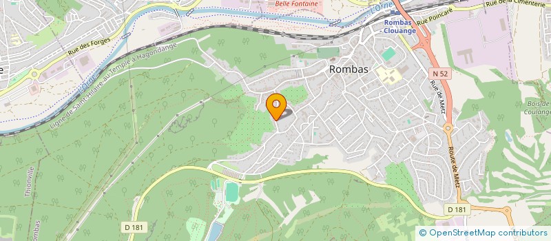 localisation de l'entreprise MADAME VIRGINIE CHARLON  ROMBAS