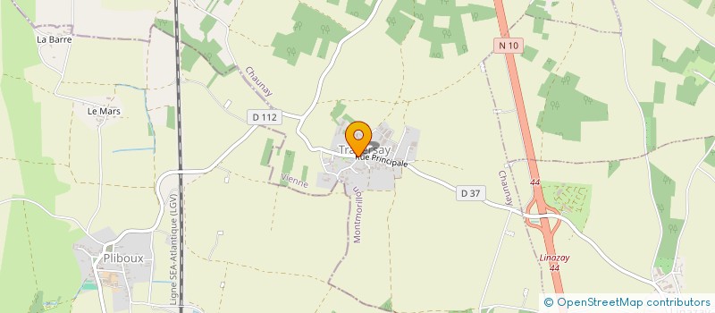 localisation de l'entreprise MADAME VIRGINIE CHARRIER  CHAMPAGNE-LE-SEC