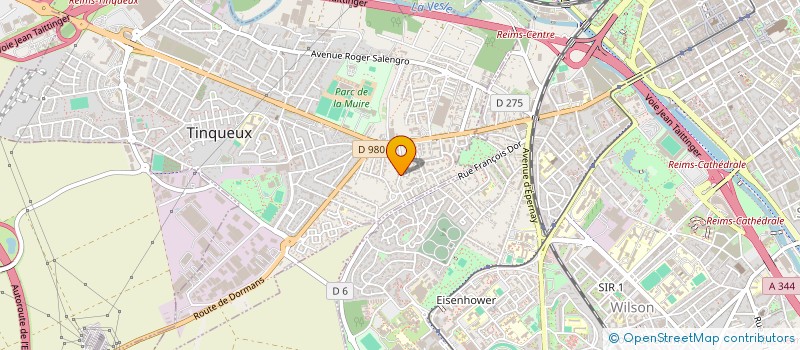 localisation de l'entreprise MADAME VIRGINIE CHASSERIAU  TINQUEUX