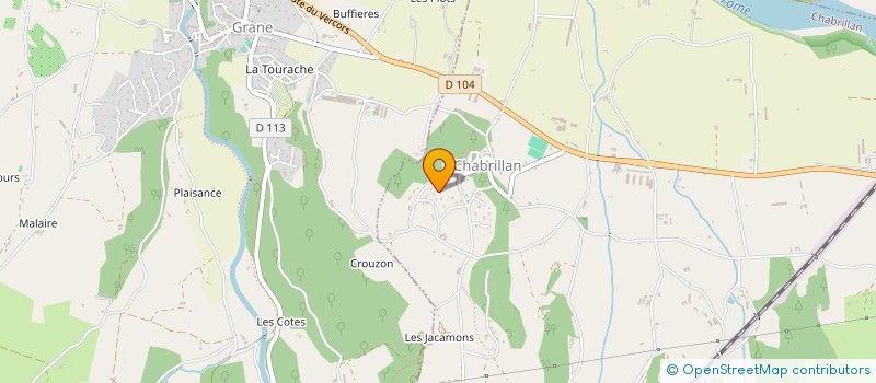 localisation de l'entreprise MADAME VIRGINIE CHATEL-LALEY  CHABRILLAN