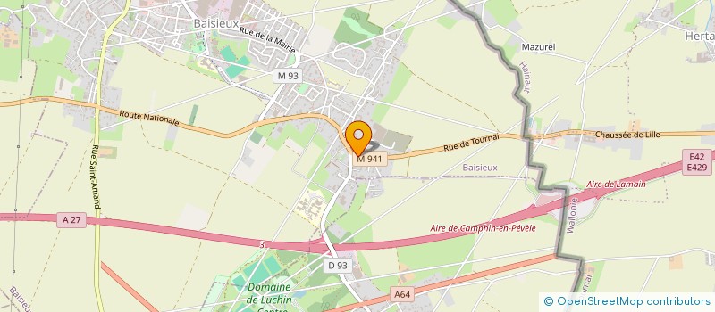localisation de l'entreprise MADAME VIRGINIE CHATELAIN à BAISIEUX
