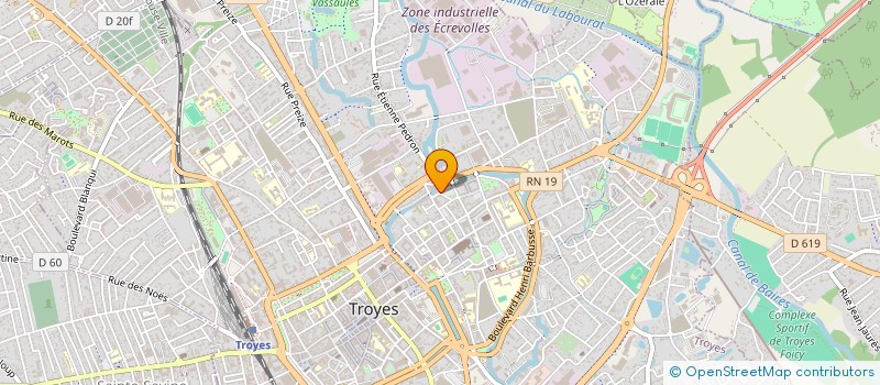 localisation de l'entreprise MADAME VIRGINIE CHAUDRON  TROYES