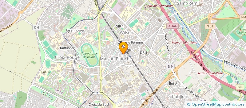 localisation de l'entreprise MADAME VIRGINIE CHAUSSENOT  REIMS