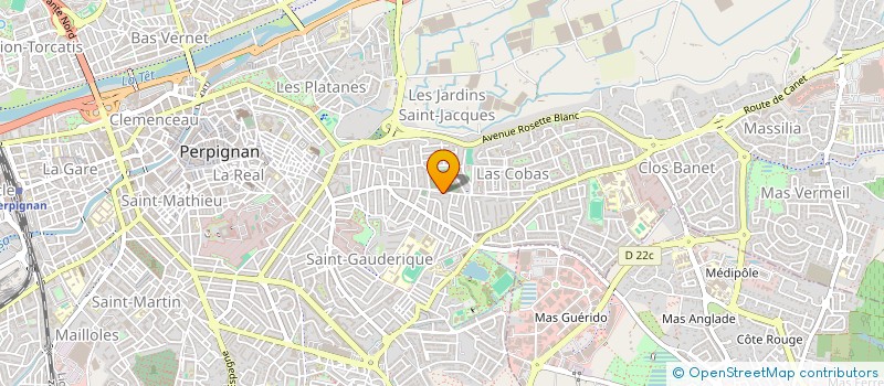 localisation de l'entreprise MADAME VIRGINIE CHAUVEL  PERPIGNAN