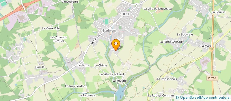 localisation de l'entreprise MADAME VIRGINIE CHAUVIN  TRELIVAN