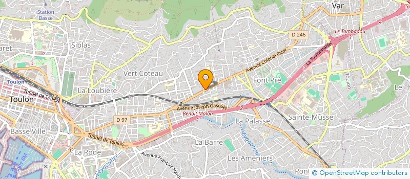 localisation de l'entreprise MADAME VIRGINIE CHENIMBA  TOULON