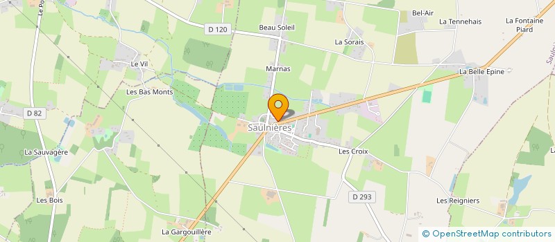 localisation de l'entreprise MADAME VIRGINIE CHEVAL à SAULNIERES