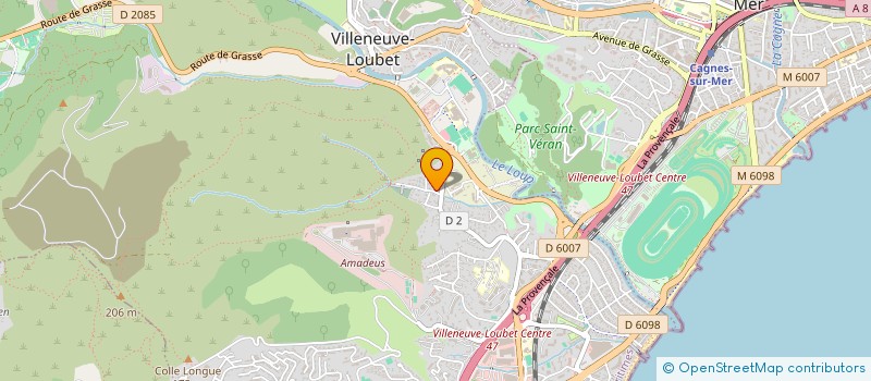 localisation de l'entreprise MADAME VIRGINIE CHEVALIER à VILLENEUVE-LOUBET