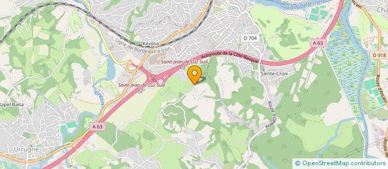 localisation de l'entreprise MADAME VIRGINIE CHIFLET  URRUGNE