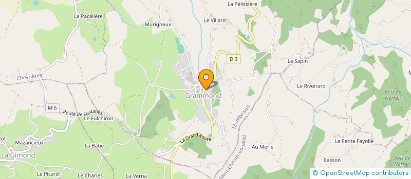 localisation de l'entreprise MADAME VIRGINIE CHILLET  GRAMMOND