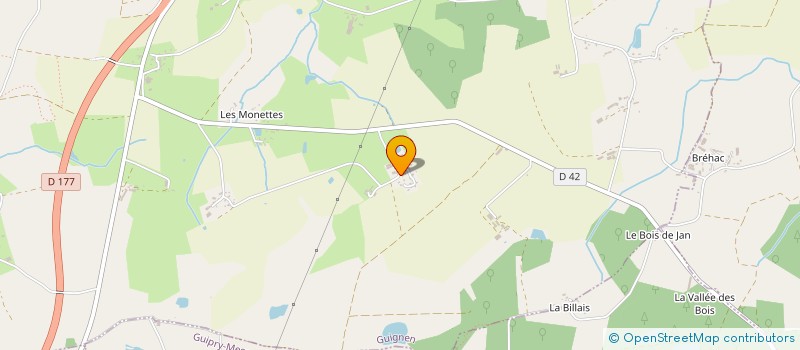 localisation de l'entreprise MADAME VIRGINIE CHISLOUP  GUIGNEN