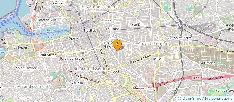 localisation de l'entreprise MADAME VIRGINIE CHOCHOY à MARSEILLE