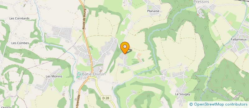 localisation de l'entreprise MADAME VIRGINIE CHOLLAT  LES ABRETS-EN-DAUPHINE