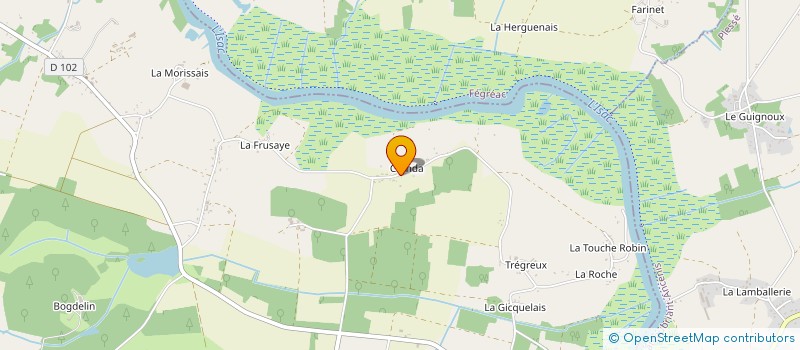 localisation de l'entreprise MADAME VIRGINIE CHOUTEAU à GUENROUET