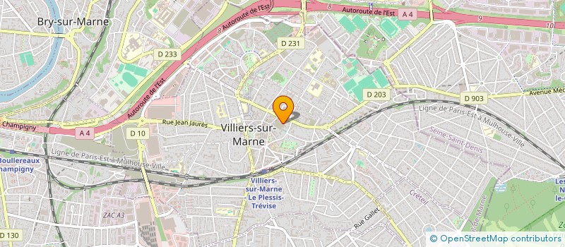 localisation de l'entreprise MADAME VIRGINIE CINCET  VILLIERS-SUR-MARNE