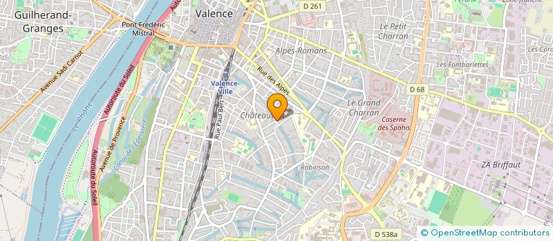 localisation de l'entreprise MADAME VIRGINIE CITERA  VALENCE