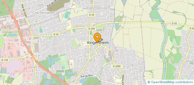 localisation de l'entreprise MADAME VIRGINIE CLAERR  KINGERSHEIM