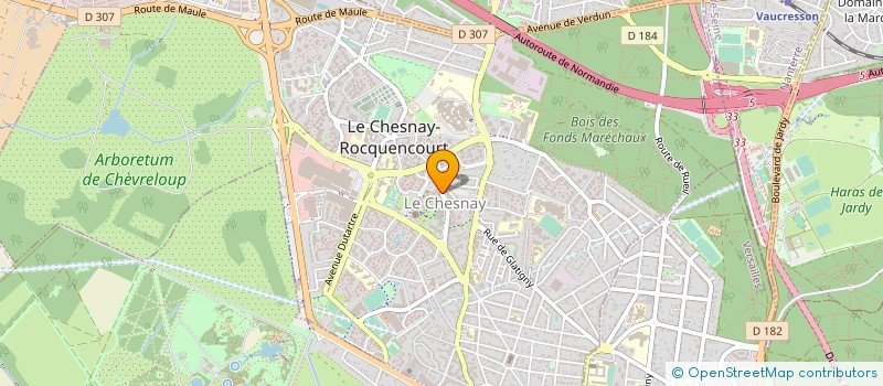 localisation de l'entreprise MADAME VIRGINIE CLAUDE  LE CHESNAY-ROCQUENCOURT