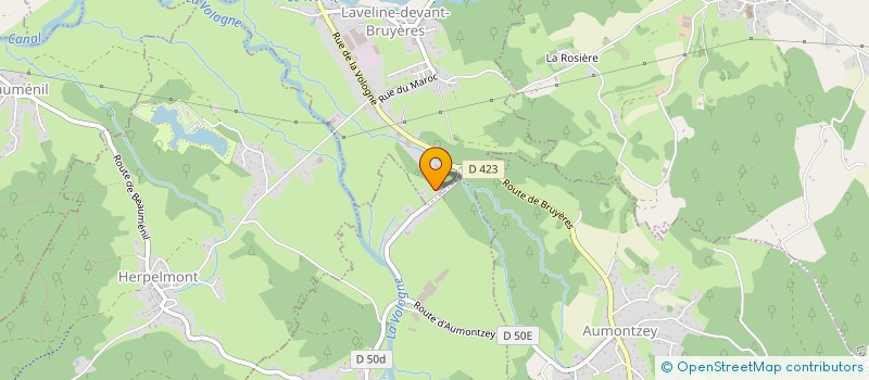 localisation de l'entreprise MADAME VIRGINIE CLAUDON  LAVELINE-DEVANT-BRUYERES