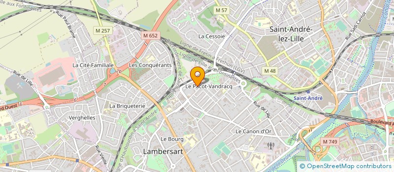 localisation de l'entreprise MADAME VIRGINIE CNOCQUART à LAMBERSART