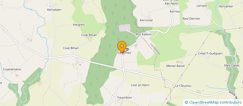 localisation de l'entreprise MADAME VIRGINIE COCHENNEC  PLONEVEZ-DU-FAOU