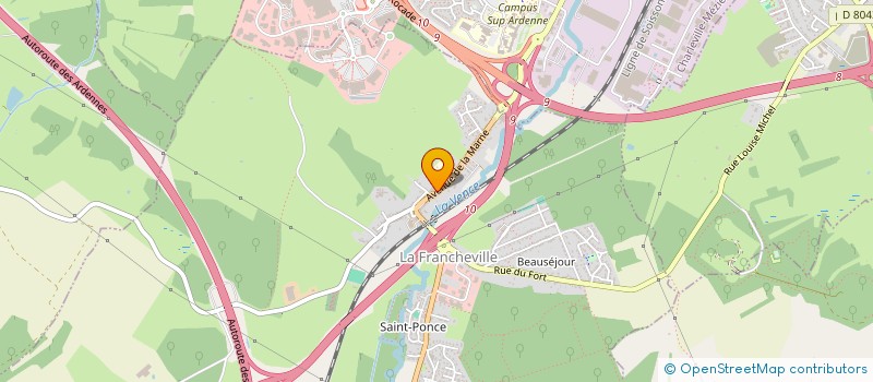 localisation de l'entreprise MADAME VIRGINIE COFFIN  LA FRANCHEVILLE