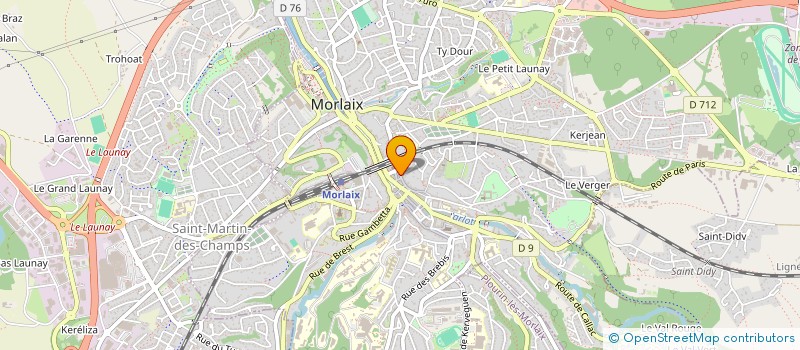 localisation de l'entreprise MADAME VIRGINIE COLAS à MORLAIX