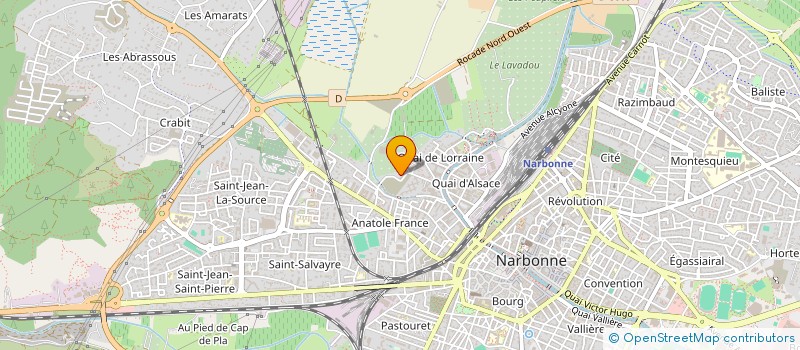 localisation de l'entreprise MADAME VIRGINIE COLIN  NARBONNE