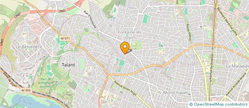 localisation de l'entreprise MADAME VIRGINIE COLLINET  FONTAINE-LES-DIJON