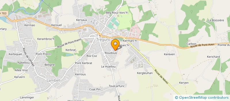 localisation de l'entreprise MADAME VIRGINIE CONDETTE à TREGUNC