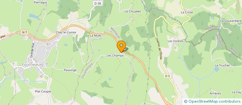 localisation de l'entreprise MADAME VIRGINIE COQUET  CHIRASSIMONT