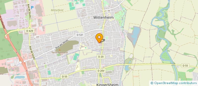 localisation de l'entreprise MADAME VIRGINIE CORBEAU  NIEDERHERGHEIM