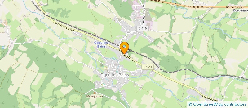 localisation de l'entreprise MADAME VIRGINIE COUP  OGEU-LES-BAINS